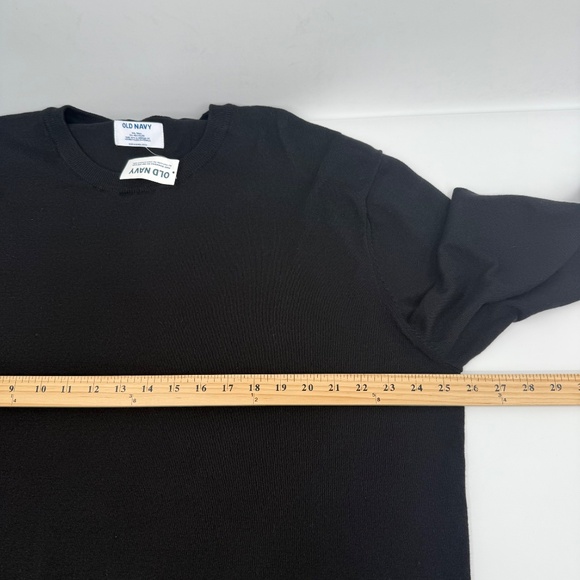 Old Navy Sweater Men XXLT NEW Solid Black Knit Pullover Long Sleeve Crew Neck - Picture 7 of 9